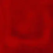 Circular red graphic with mottled texture, gradient from light center to saturated edges, uneven granular surface, diffused lighting.